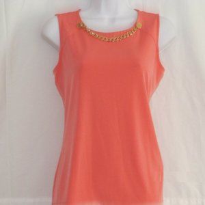 Calvin Klein Top Blouse Rivet and Chain New size M